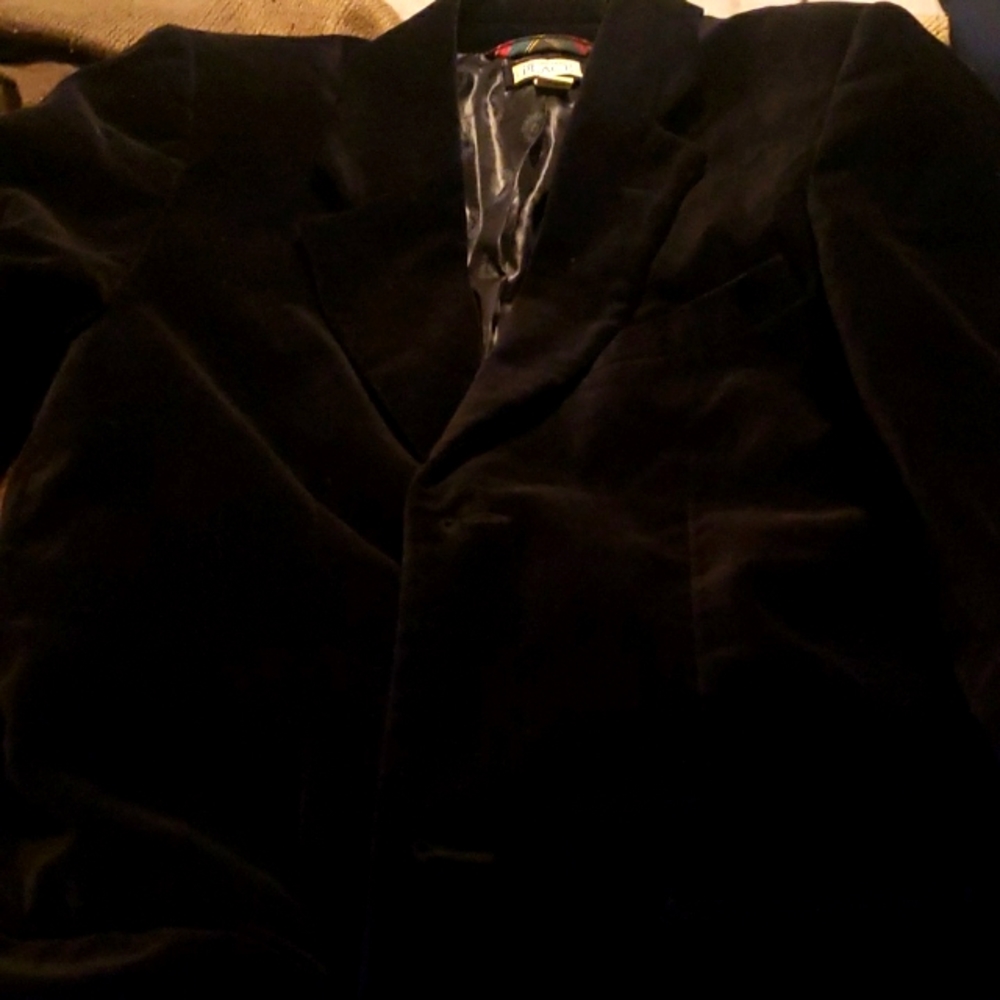 Black velvet jacket